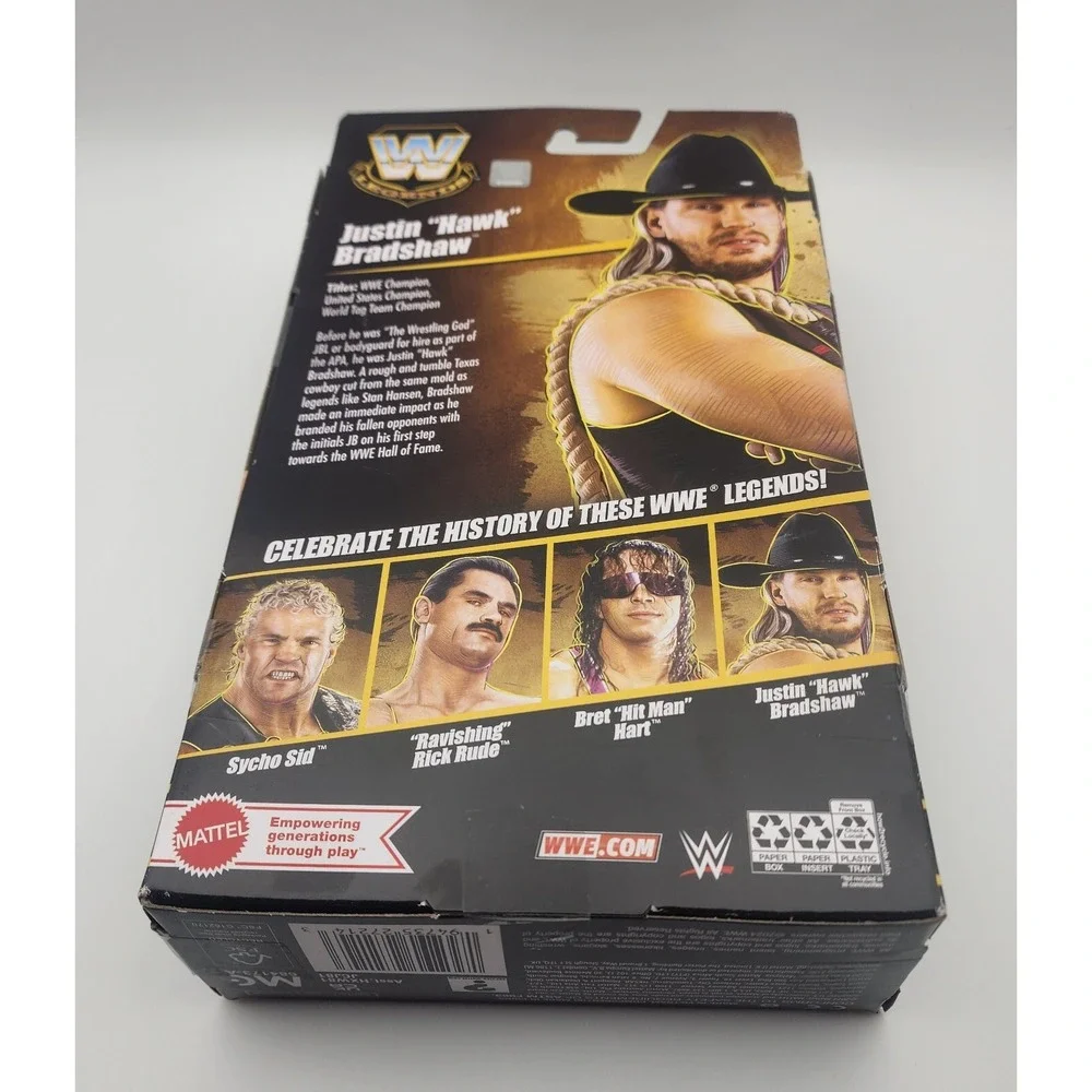 Mattel WWE Elite Legends Series 25‎ Justin Hawk Bradshaw New In Box Sealed